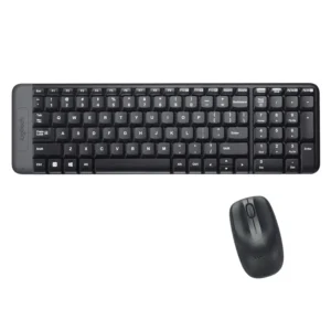 TECLADO Y MOUSE LOGITECH MK220 WIRELESS USB SP BLACK