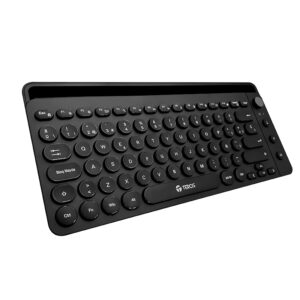 Teclado inalámbrico TEROS TE-4064N, 2.4 GHz, bluetooth 3.0 / 5.2, 80 teclas, negro