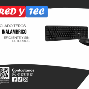 Kit teclado y mouse TEROS TE-4062 – Precio Perú | Redytec Perú