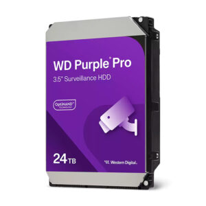 Disco duro Western Digital Purple Pro, WD241PURP, 24TB, SATA, 7200rpm, 3.5", Cache 512MB.