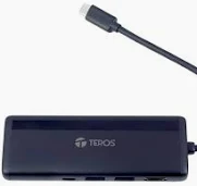 Concentrador de puertos (Hub) TEROS TE-7134N Gen 3 USB-C, 7 en 1