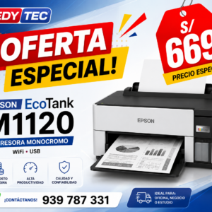 IMPRESORA EPSON ECO TANK M1120 MONOCROMO WIFI USB