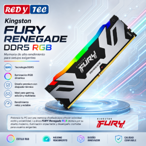 Memoria RAM Kingston KF576C38RSA-16, 16GB DDR5-7600 MHZ, CL38, 1.45V