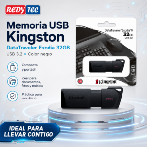 Memoria USB Kingston DataTraveler Exodia M 32GB USB 3.2 Negro